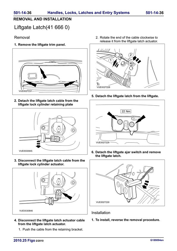 2009-2014 Ford Figo Service Manual