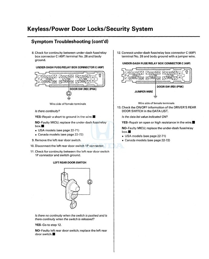 2010-2014 Honda Insight Service Manual