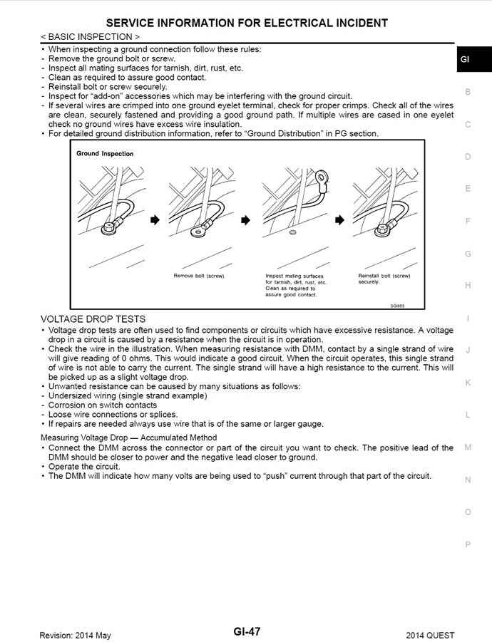 2011-2017 Nissan Quest Service Manual