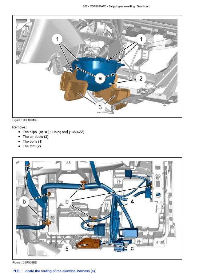 2012 to 2017 Peugeot 208 Service Manual