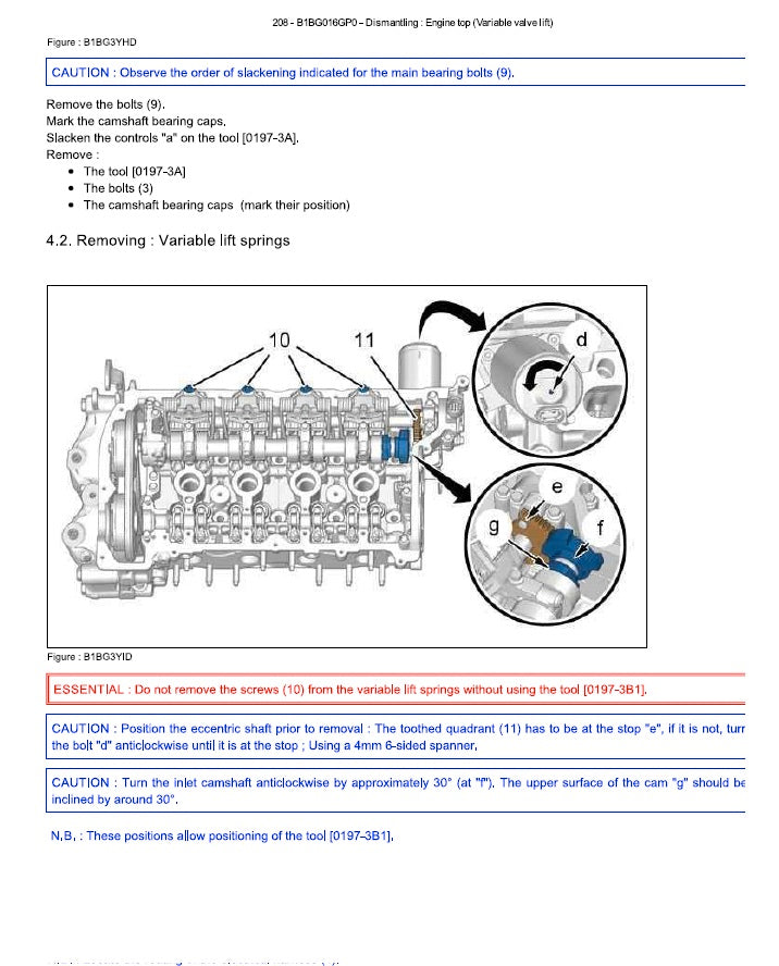 2012 to 2017 Peugeot 208 Service Manual