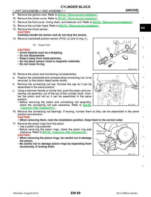 2012-2018 Nissan Altima L33 Service Manual
