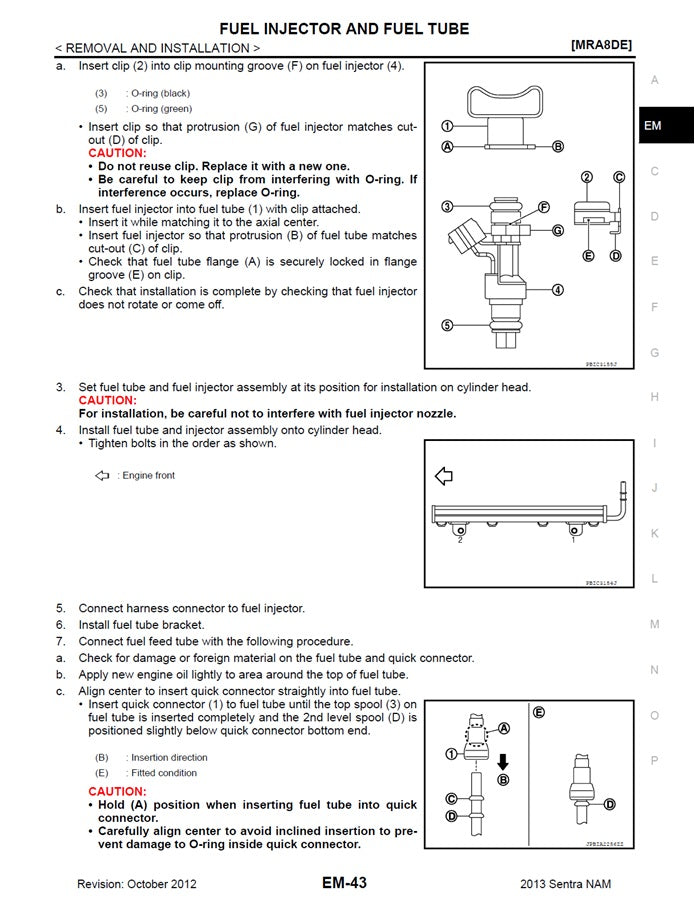 2012-2019 Nissan Sentra B17 Service Manual