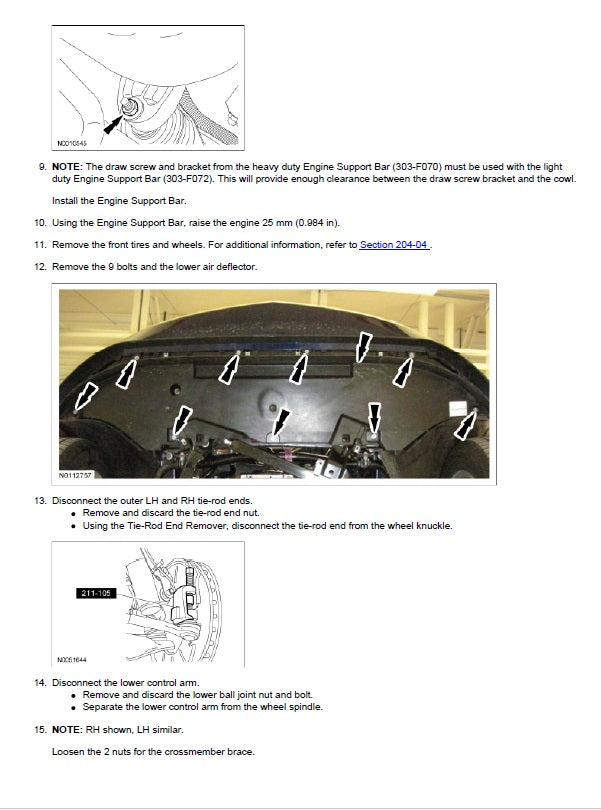 2013 to 2014 Ford Mustang Service Manual