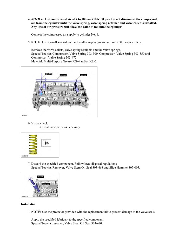 2013 to 2019 Ford Kuga Service Manual