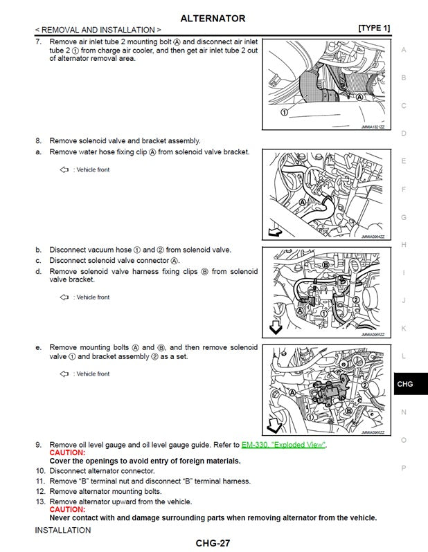2013 to 2020 Nissan Rogue SUV T32 Service Manual