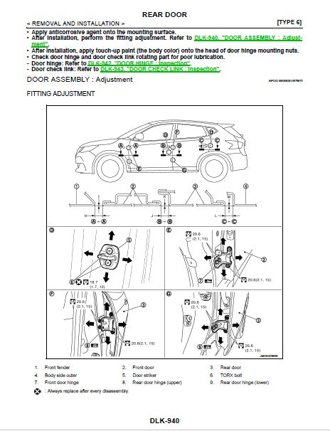 2017 to 2022 Nissan Rogue Sport J11 Service Manual