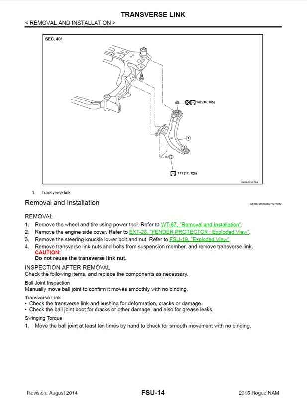 2014-2016 Nissan Rogue Service Manual