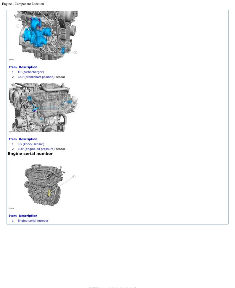 2014 to 2018 Ford Mondeo Service Manual