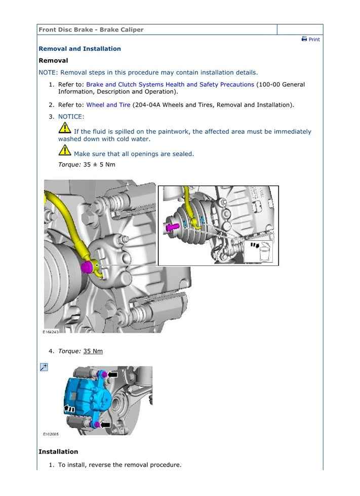 2014-2020 Ford Transit Courier Service Manual