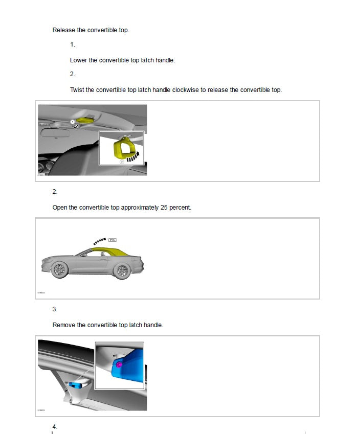 2015 to 2017 Ford Mustang Service Manual
