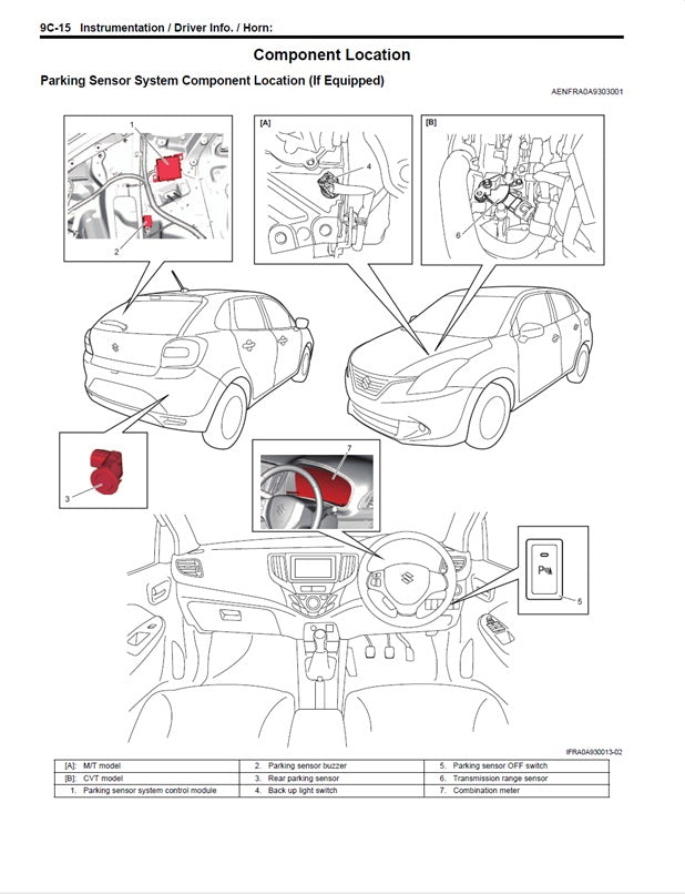 2015 to 2022 Suzuki Baleno Service Manual