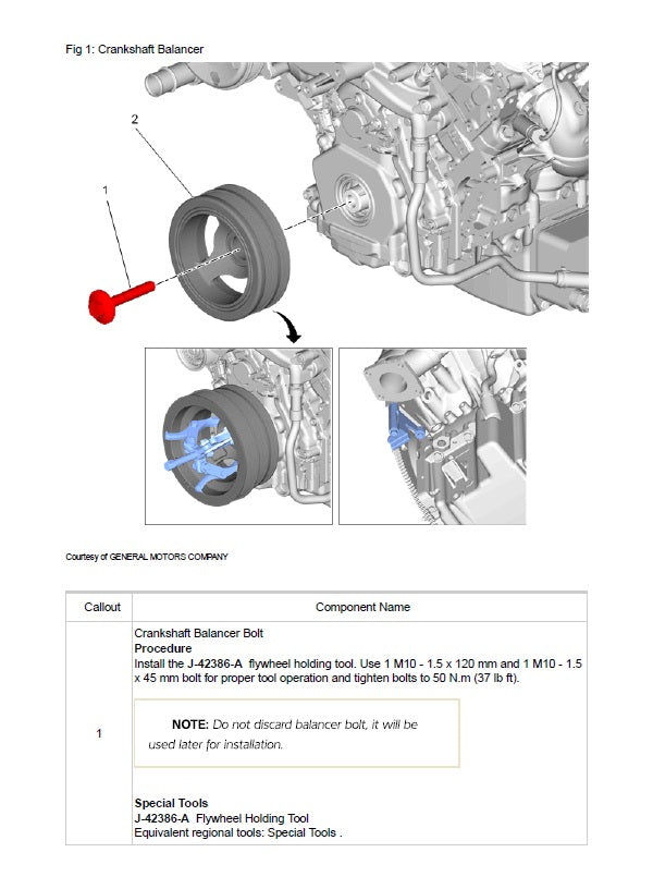 2016 to 2018 Chevrolet Camaro Service Manual