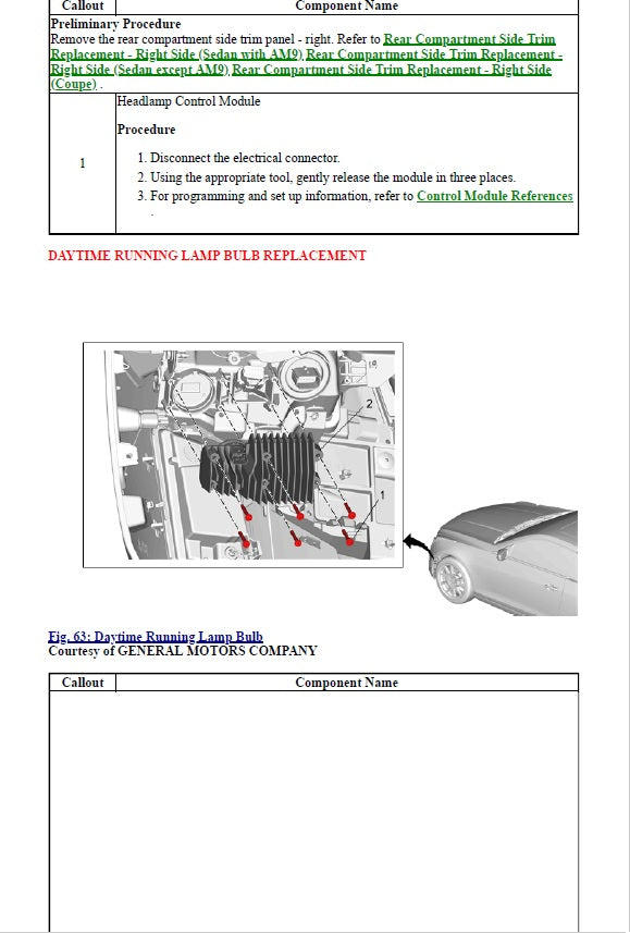 2016 to 2019 Cadillac ATS Service Manual