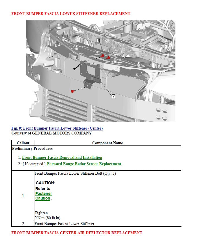 2016 to 2020 Vauxhall Ampera Service Manual