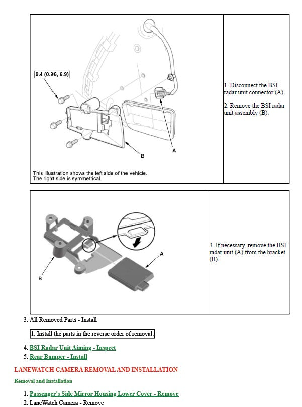 2017 to 2023 Honda CRV CR-V Service Manual