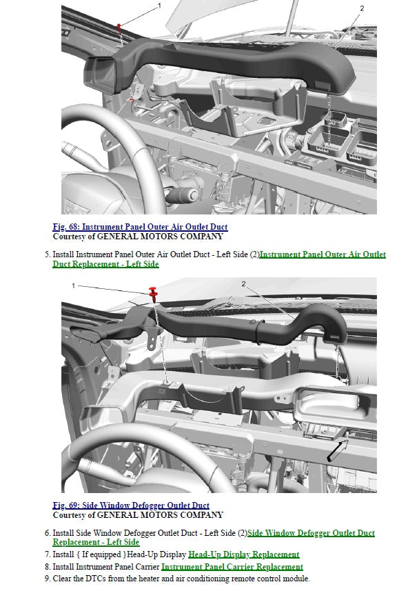 2017 to 2023 Cadillac XT5 Service Manual