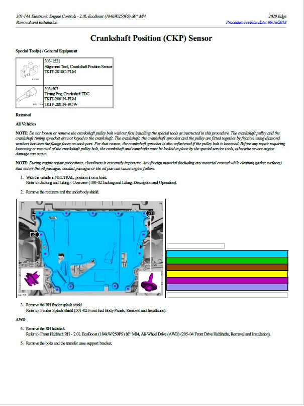 2018 to 2024 Ford Edge Service Manual