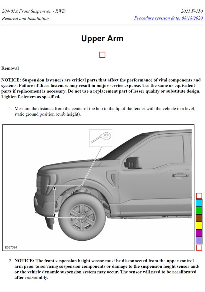 2021-2024 Ford F150 Pickup Truck Service Manual