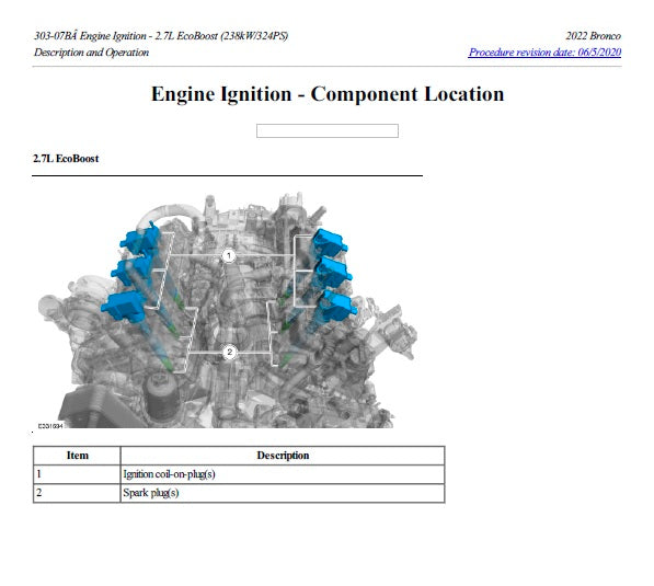 2021 Onwards Ford Bronco Service Manual