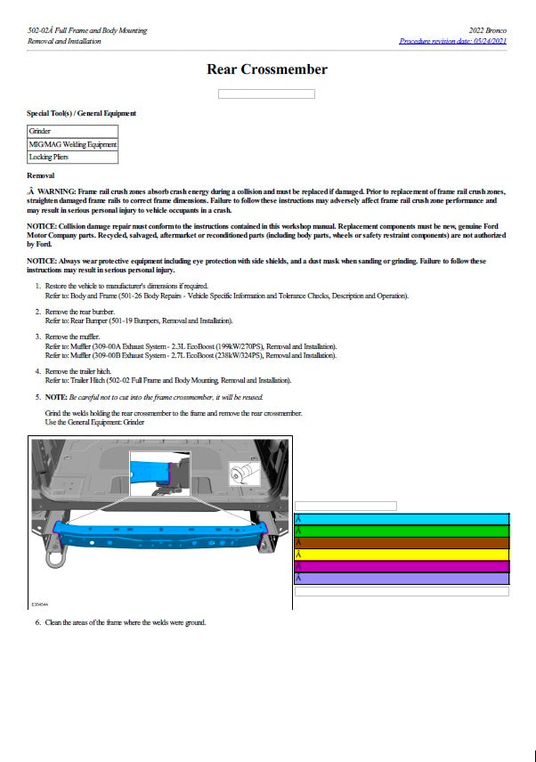 2021 Onwards Ford Bronco Service Manual