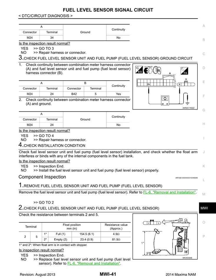 2011 to 2014 Nissan Maxima Service Manual