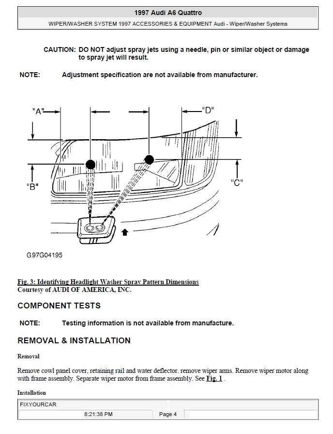 1994 to 2001 Audi A4 (B5) Service Manual