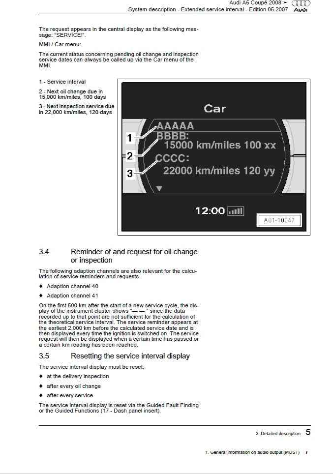 2010 to 2016 Audi RS5 Service Manual