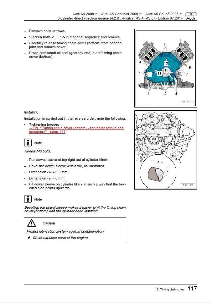 2010 to 2016 Audi RS5 Service Manual