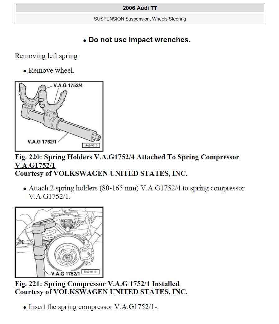 1998-2006 Audi TT Roadster Service Manual