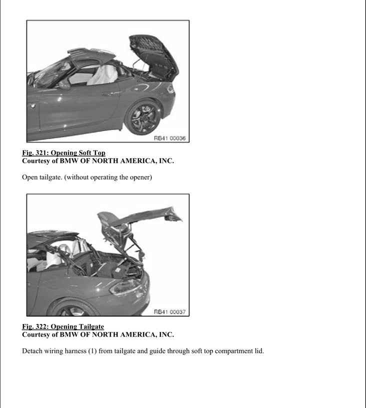 2009 to 2011 BMW Z4 Series E89 Service Manual