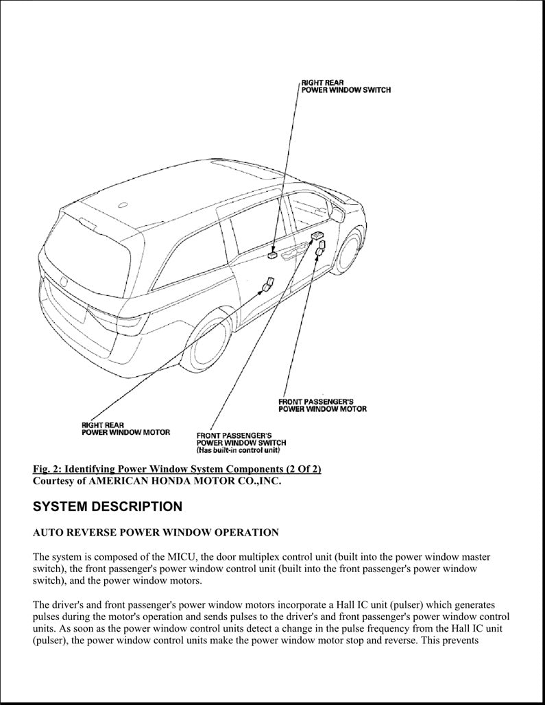 2013-2017 Honda Odyssey Service Manual