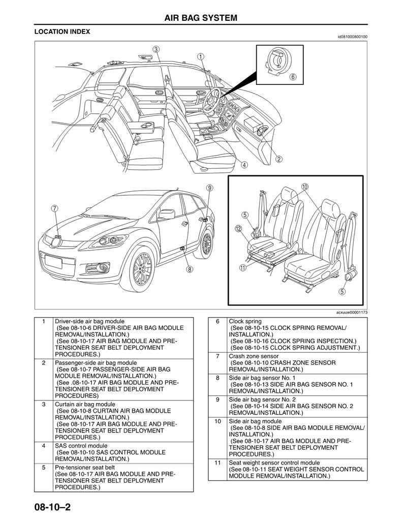 2006 to 2011 Mazda CX-7 CX7 Service Manual