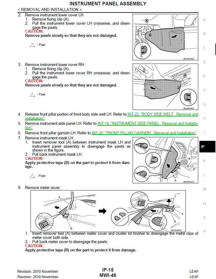 2010 to 2017 Nissan Leaf Service Manual
