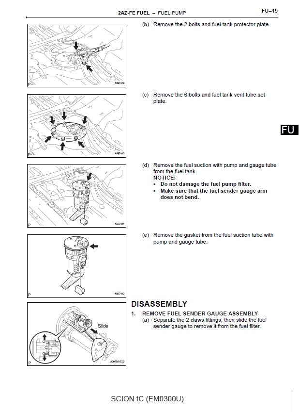 2004-2010 Scion tC Service Manual