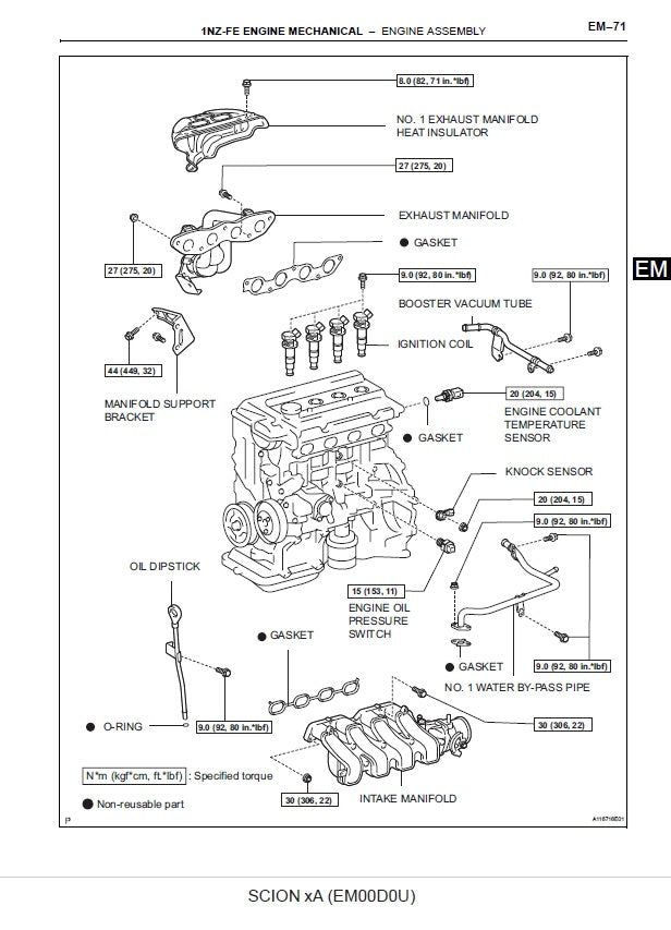 2003-2008 Scion xA Service Manual