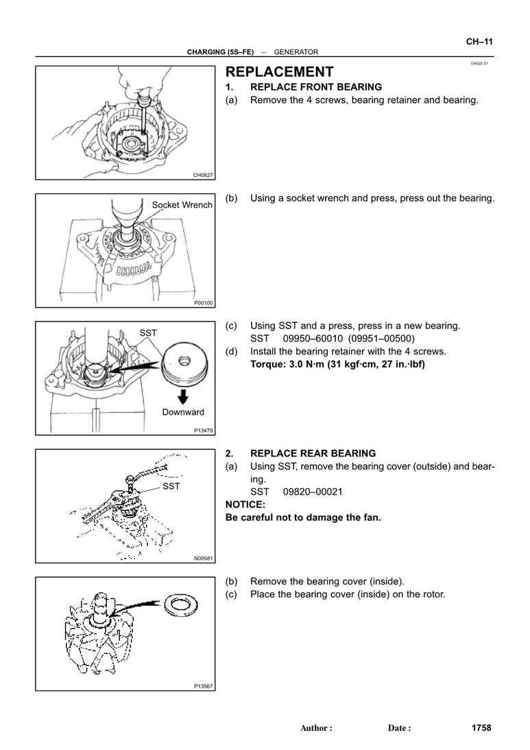 1996 to 2001 Toyota Camry Service Manual