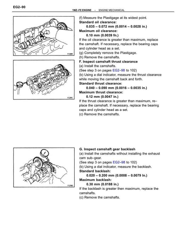 1996 to 2001 Toyota Camry Service Manual