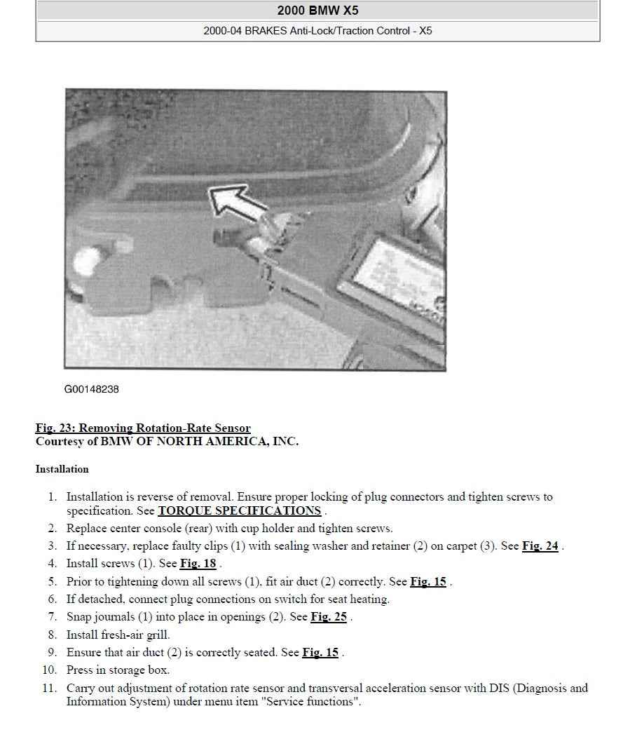 2000 to 2006 BMW X5 Series (E53) Service Manual