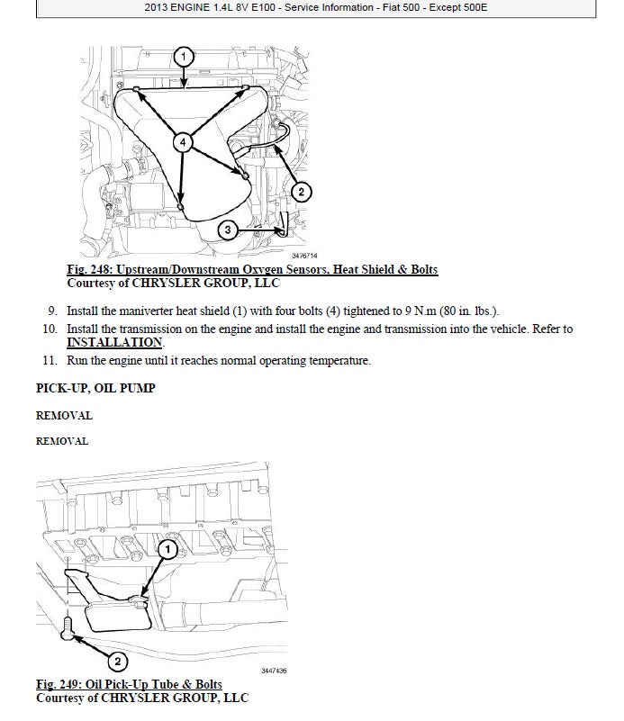 2007-2015 FIAT ABARTH 500 Service Manual